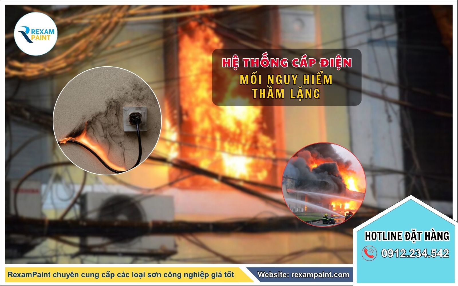 tại sao cần sơn chống cháy cho cáp điện