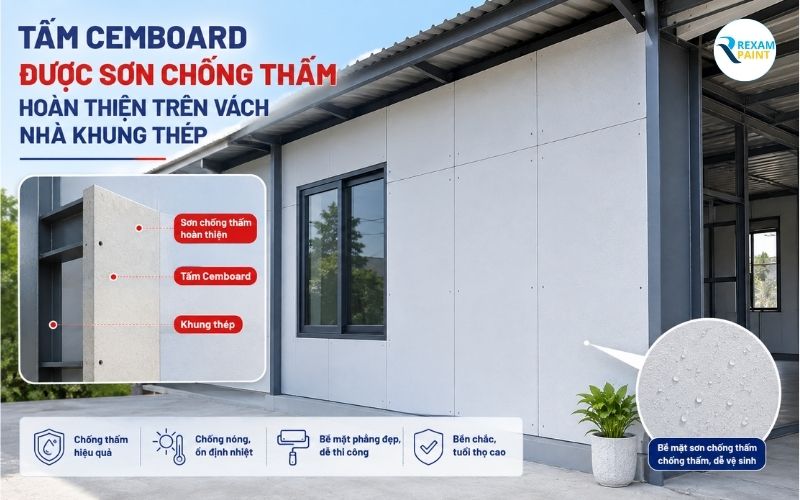 Sơn chống thấm acrylic cân bằng giữa giá thành và độ đàn hồi